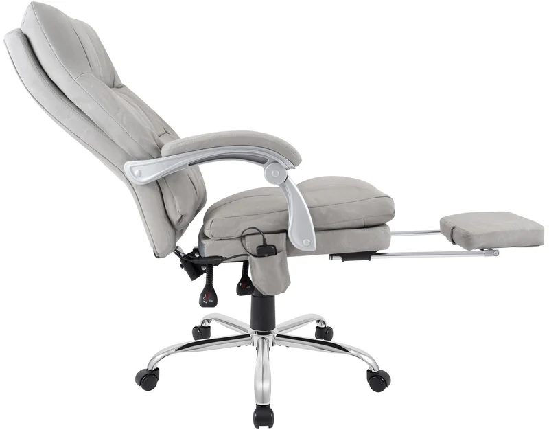 Massagesessel als Leder-Chefsessel SIMBA mit Liegefunktion. Bis 150 kg.