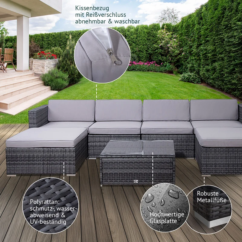 LUGANO Polyrattan Lounge