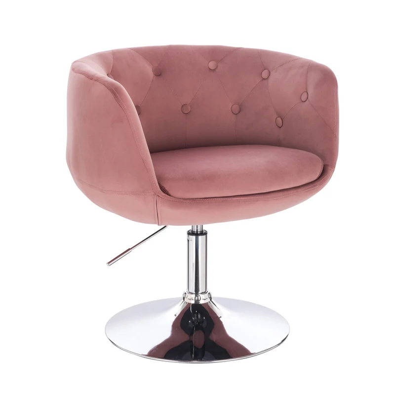 B-Ware PANAMA Lounge Sessel Samt Rosa