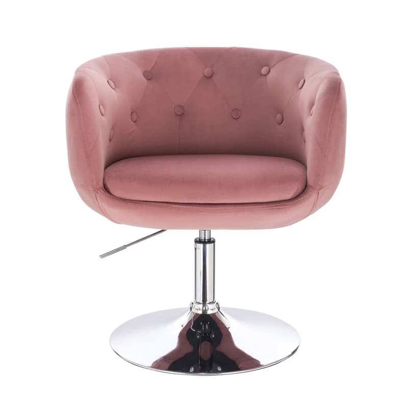 B-Ware PANAMA Lounge Sessel Samt Rosa