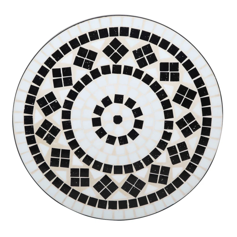 B-Ware Bistro Set Mosaik Schwarz