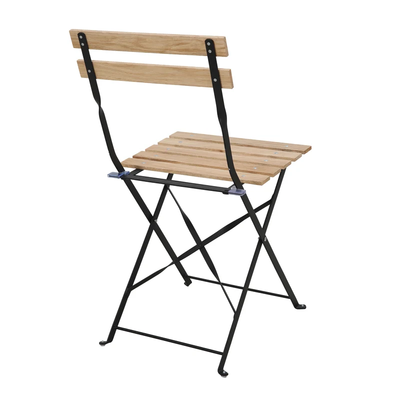 Bistro Set Metall Holz
