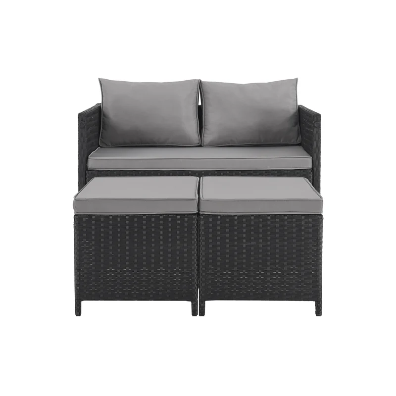 B-Ware ATHINA Sitzgruppe Schwarz