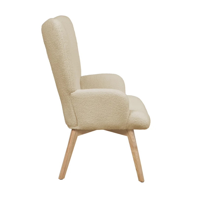 B-Ware OLAV Sessel Teddy Hellbraun