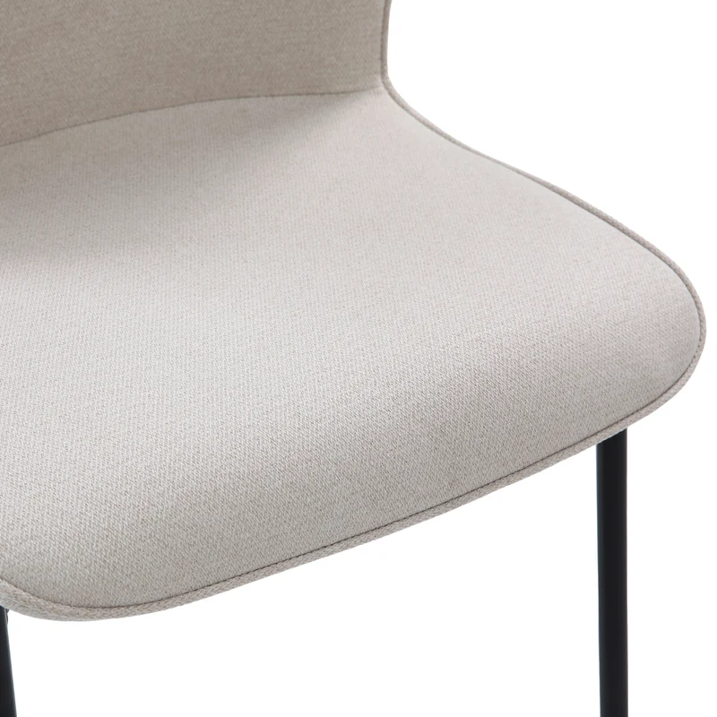 B-Ware MARY 2er Set Esszimmerstühle Beige/Schwarz