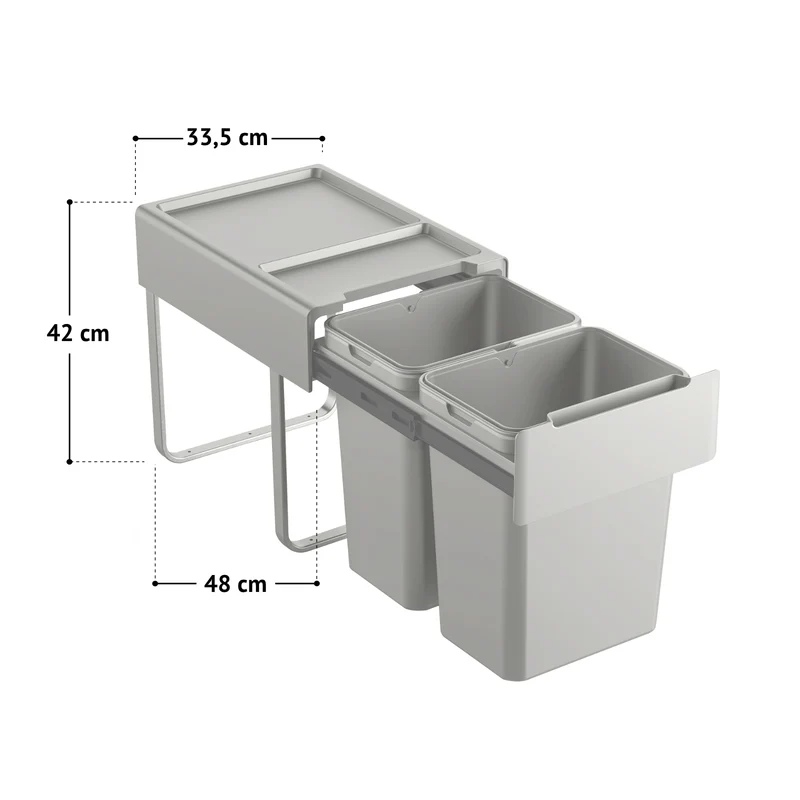 B-Ware EM2x20 Einbaumülleimer