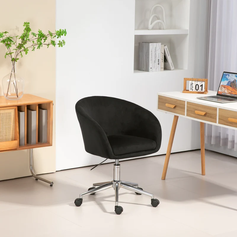 B-Ware LOUISA Samt Schwarz