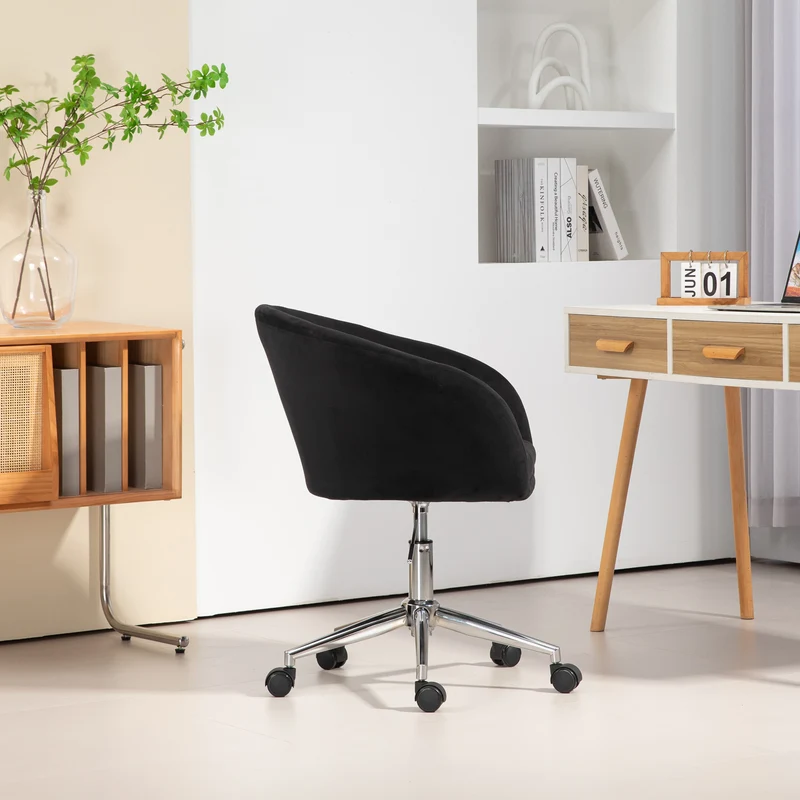 B-Ware LOUISA Samt Schwarz