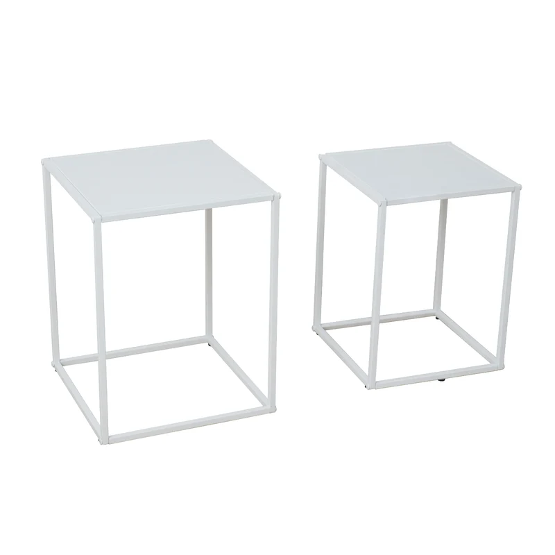 THEMI 2er Set Couchtisch Metall
