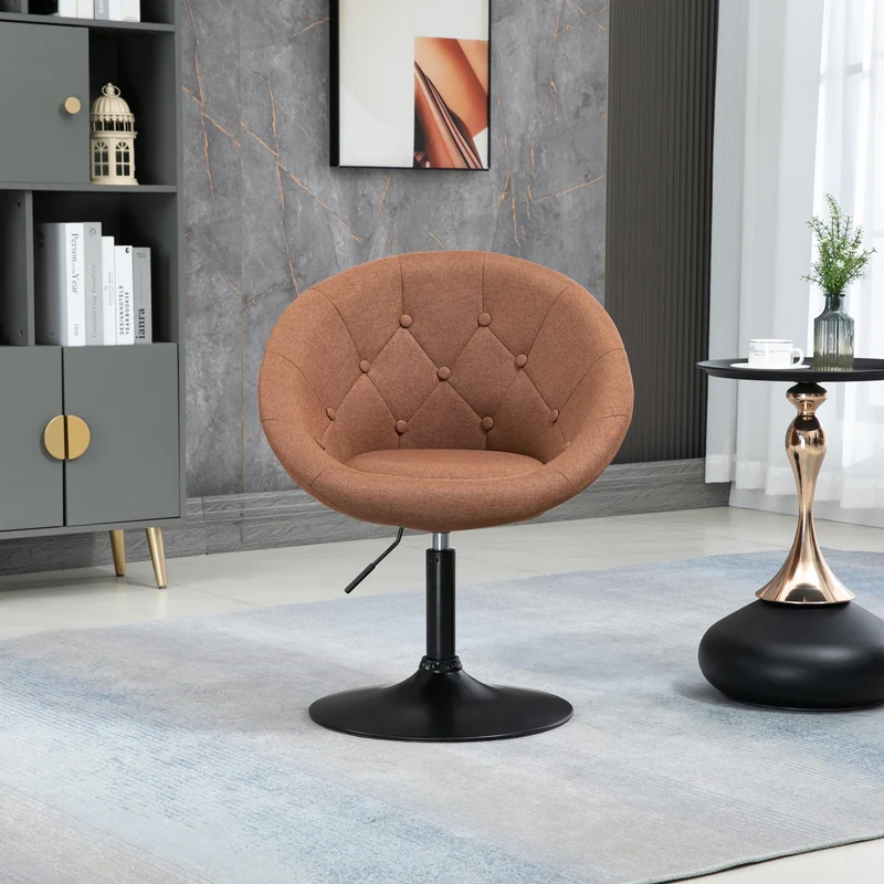 B-Ware HAVANNA Cocktailsessel Stoff Braun/Schwarz