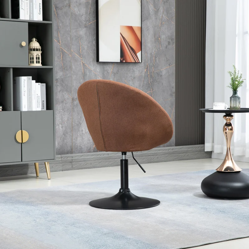 B-Ware HAVANNA Cocktailsessel Stoff Braun/Schwarz