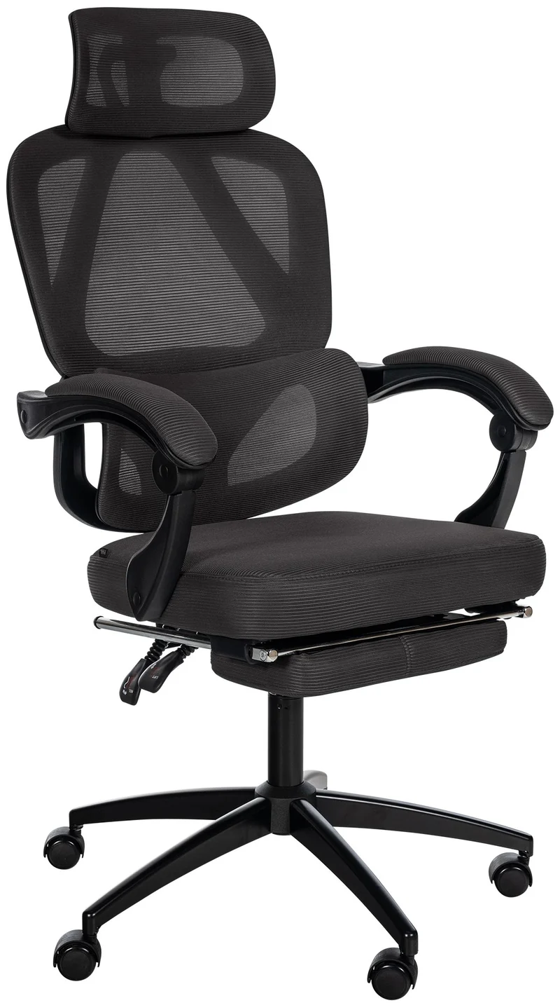 GONDER ergonomischer und vielfach einstellbarer Chefsessel, Bürostuhl, Mesh-Stoff, schwitzfrei.
