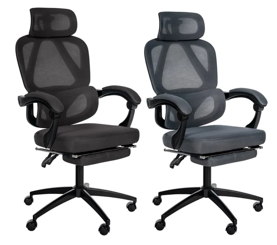 GONDER ergonomischer und vielfach einstellbarer Chefsessel, Bürostuhl, Mesh-Stoff, schwitzfrei.