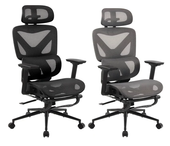 RESTO ergonomischer und vielfach einstellbarer Chefsessel, Bürostuhl, Mesh-Stoff, schwitzfrei.
