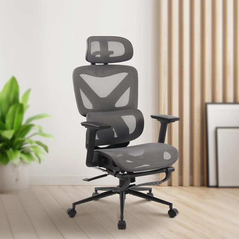 RESTO ergonomischer und vielfach einstellbarer Chefsessel, Bürostuhl, Mesh-Stoff, schwitzfrei.