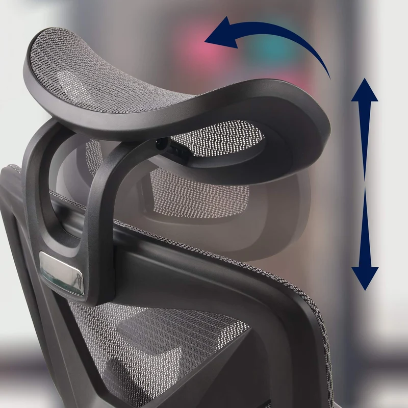 RESTO ergonomischer und vielfach einstellbarer Chefsessel, Bürostuhl, Mesh-Stoff, schwitzfrei.