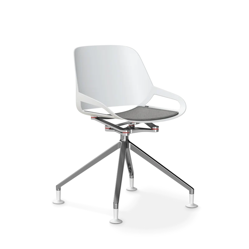 Aeris Numo Fußkreuz Gleiter Sitzschalenfarbe weiß