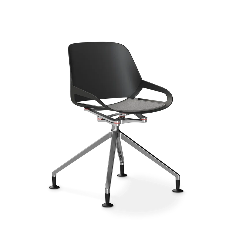 Aeris Numo Fußkreuz Gleiter Sitzschalenfarbe schwarz