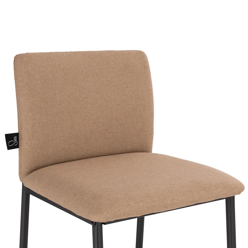 B-Ware 2er Set ERIK Barhocker mit Rückenlehne Beige