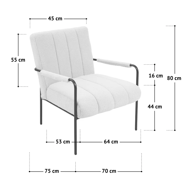 B-Ware KYLE Loungestuhl Schwarz