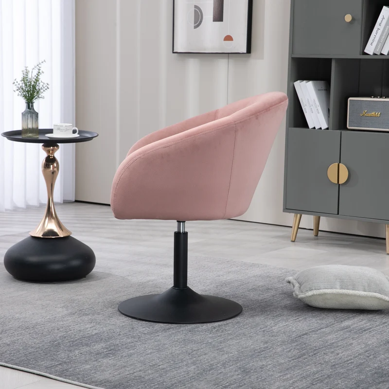 B-Ware JAMAIKA Loungesessel Samt Altrosa