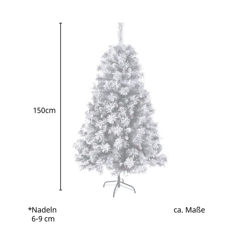 B-Ware Weihnachtsbaum Schnee 150 cm
