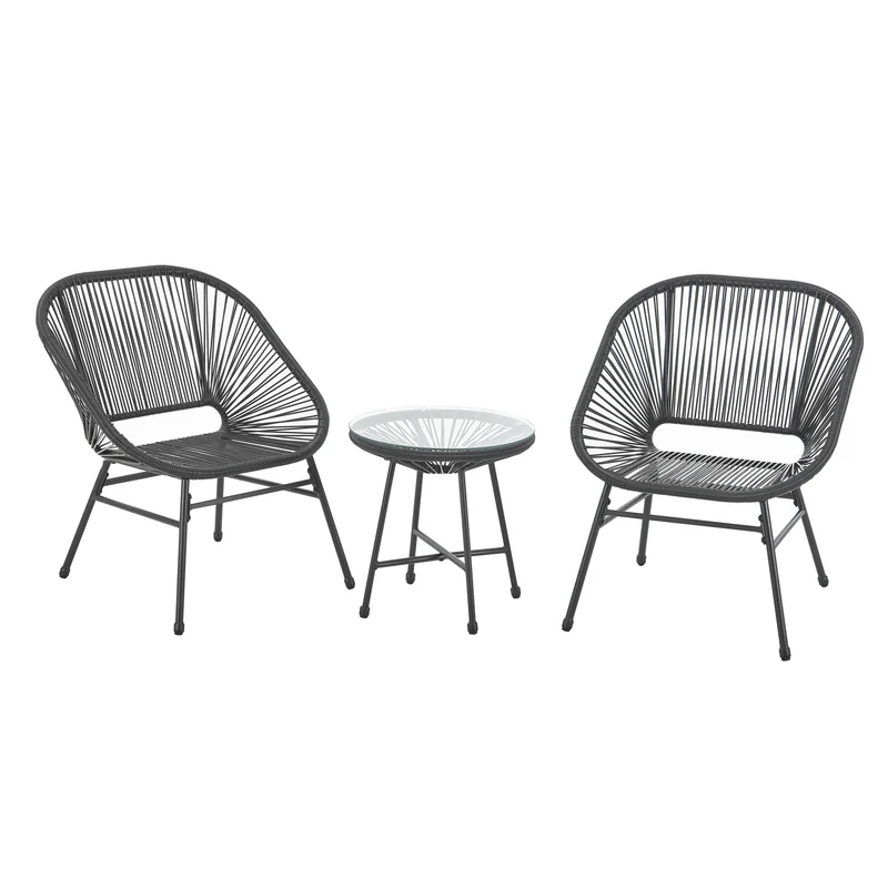 B-Ware TULUM Sitzgruppe Schwarz