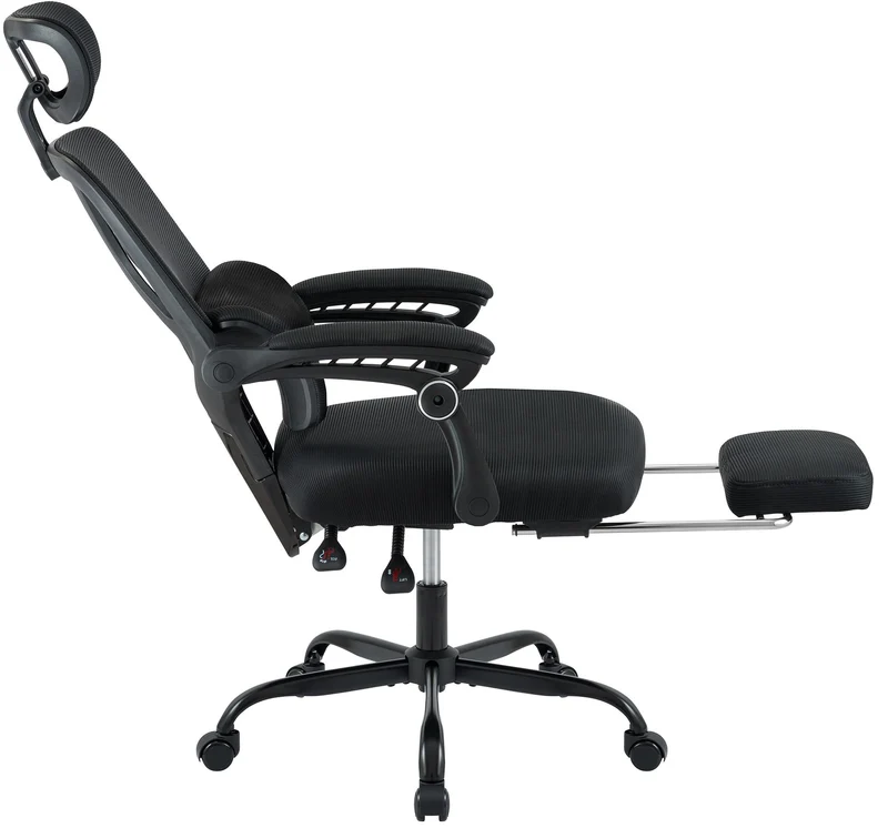 Bürostuhl LIBER, ergonomisch, mit Fußablage belastbar bis 150 kg