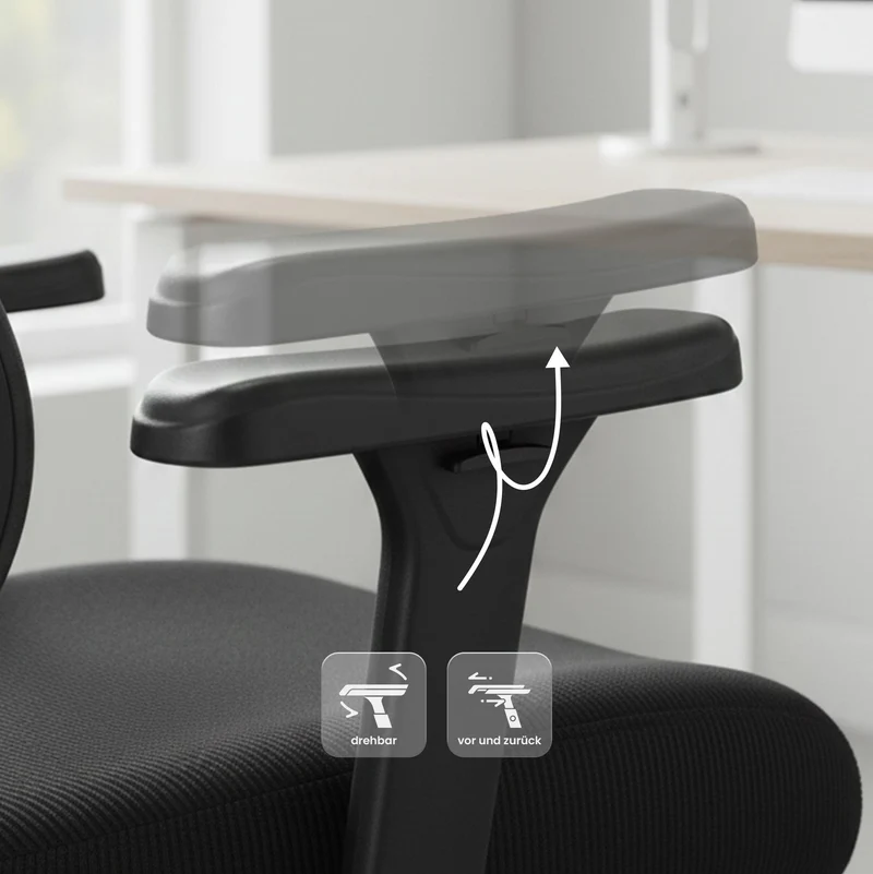 Bürostuhl LOTHE, ergonomisch, belastbar bis 150 kg