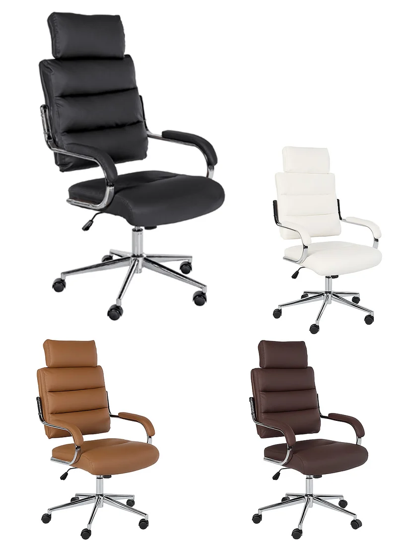 Lederbürostuhl CAMPA – maximaler Komfort bis 135 kg