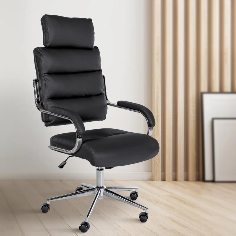 Lederbürostuhl CAMPA – maximaler Komfort bis 135 kg