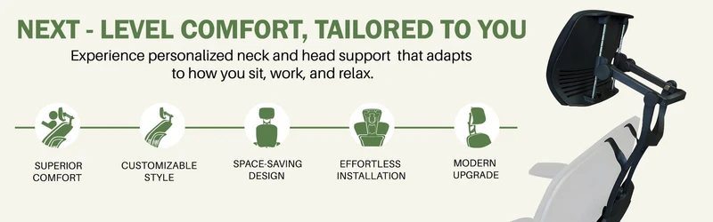 Steelcase Leap V2 Headrest - (Limited Quantity in Stock) - UTILITY PATENT PENDING