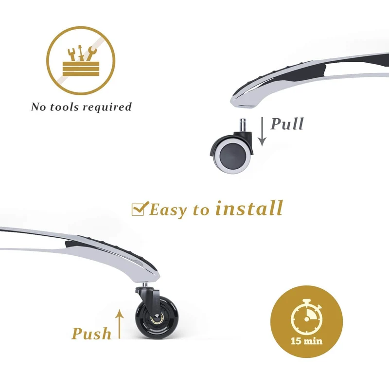 Caster Wheels for Herman Miller and Other Office Chairs by OLS