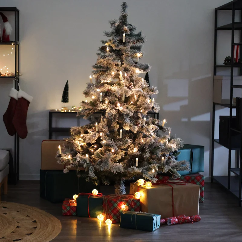 B-Ware Weihnachtsbaum Schnee 210 cm
