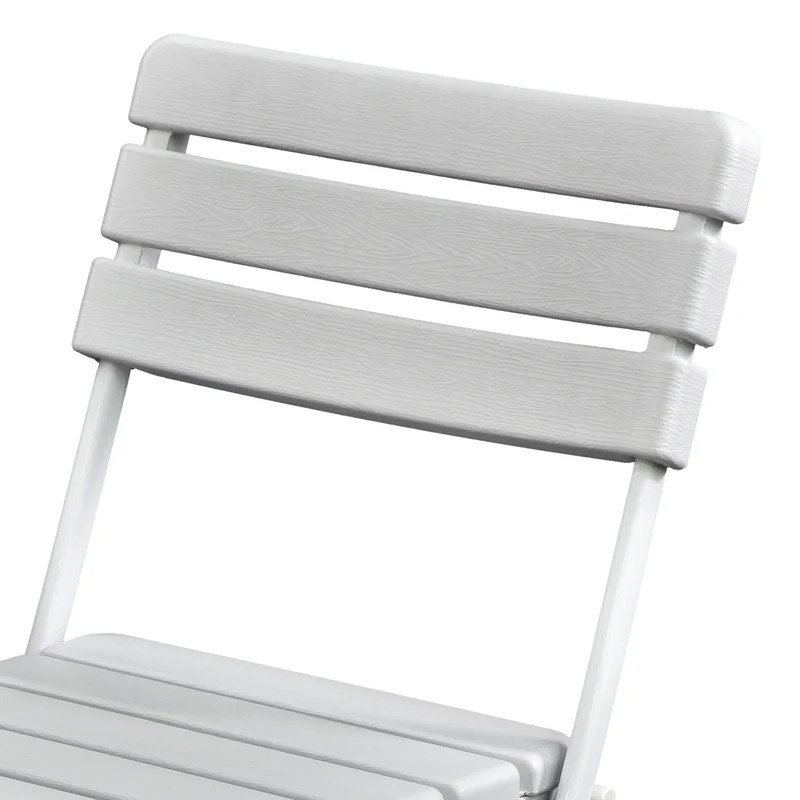 B-Ware 2er Set Gartenstuhl klappbar Weiß