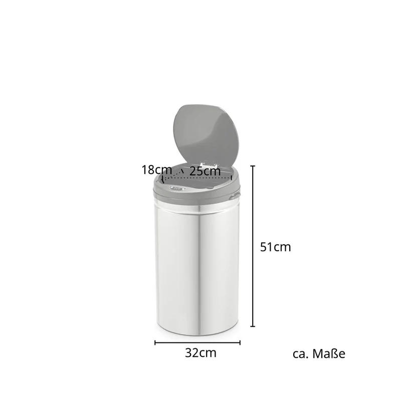 Mülleimer mit Sensor rund