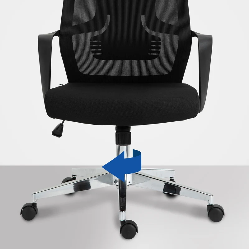 KAN ergonomischer und einstellbarer Chefsessel, Bürostuhl, Mesh-Stoff, schwitzfrei.