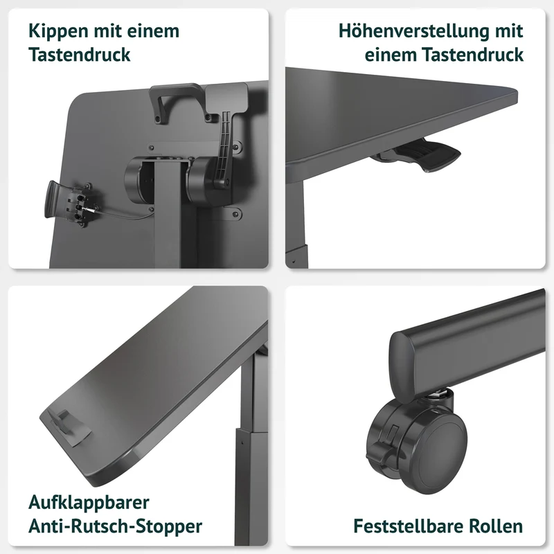 B-Ware JEJU Mobiler Laptopständer Schwarz