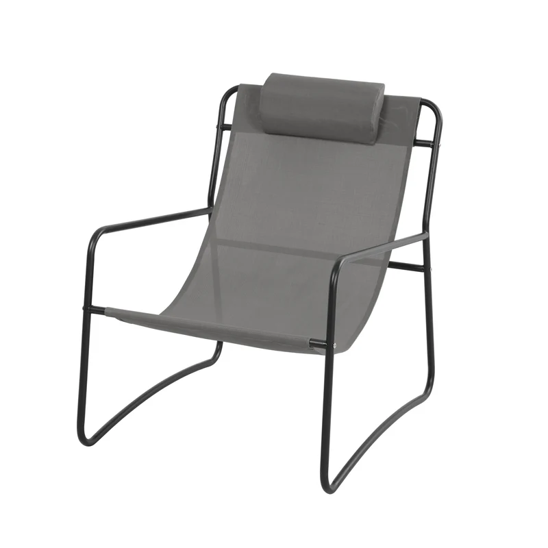 SVEIO 2er Set Outdoor Relaxsessel Gartenstuhl mit Kissen Liegestuhl