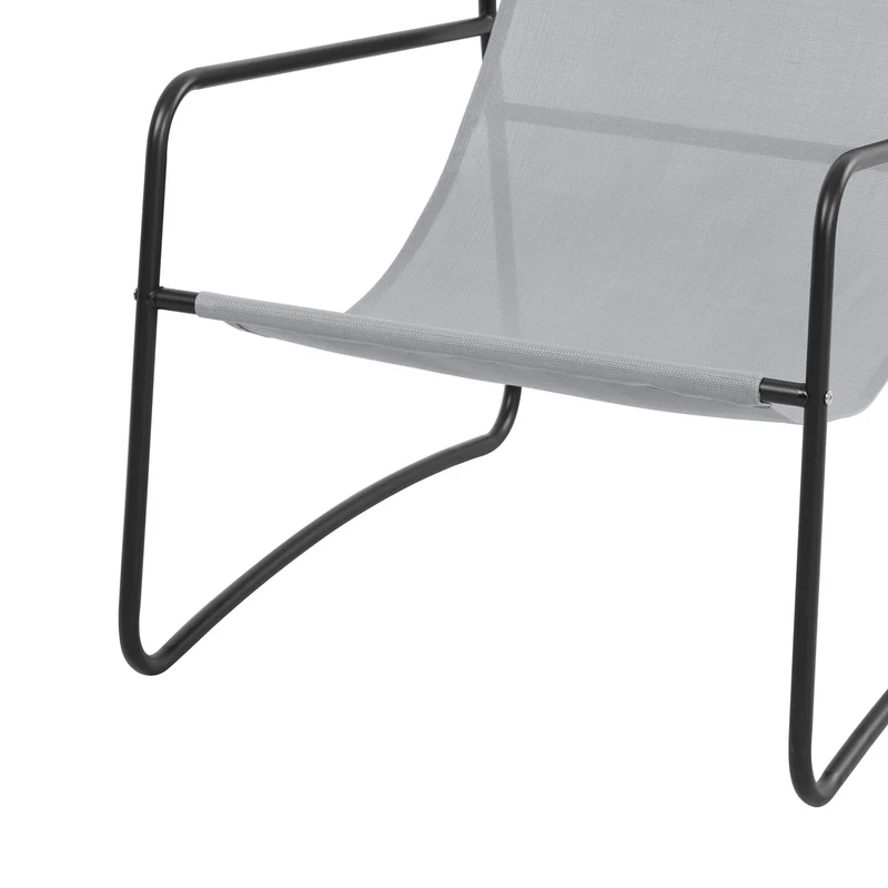 SVEIO 2er Set Outdoor Relaxsessel Gartenstuhl mit Kissen Liegestuhl