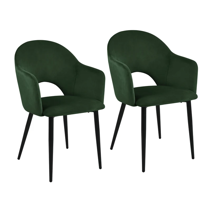 HAILEY 2er Set Esszimmerstühle