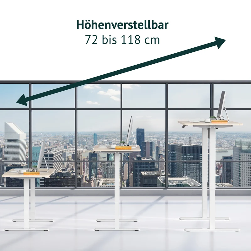 JIRI Schreibtischgestell höhenverstellbar Einzelmotor