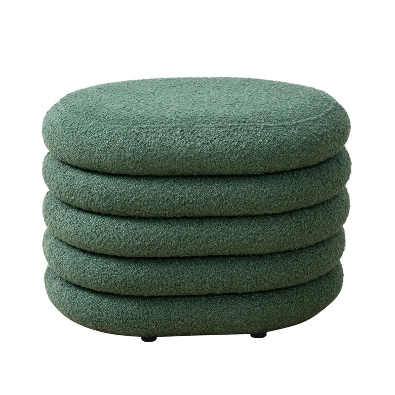 BLOSSOM S Hocker mit Stauraum und Boucle-Bezug
