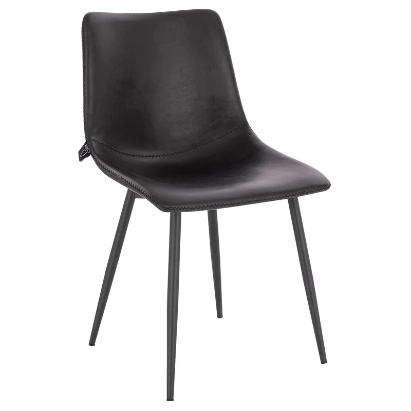MILES 2er Set Esszimmerstühle aus Kunstleder