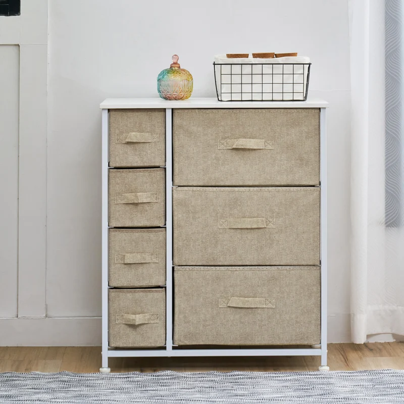 B-Ware ARI Sideboard Weiß/Beige
