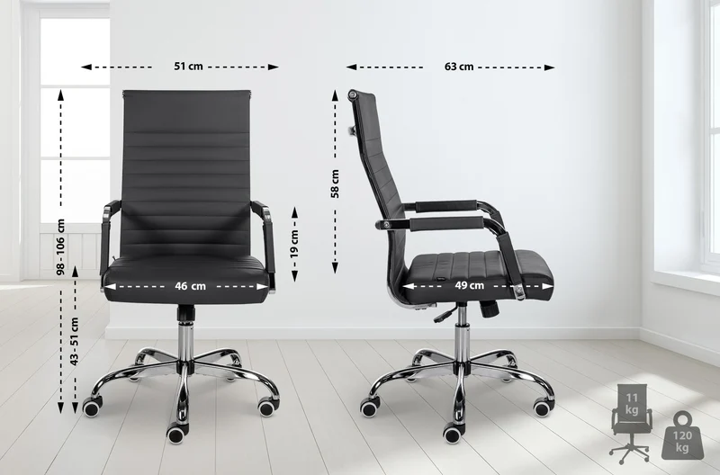 Bürostuhl Amado vereint stilvolles Design mit ergonomischer Funktionalität