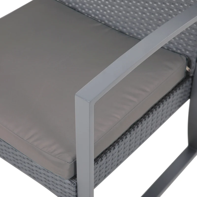 B-Ware LOIS L Rattan Sitzgruppe Grau