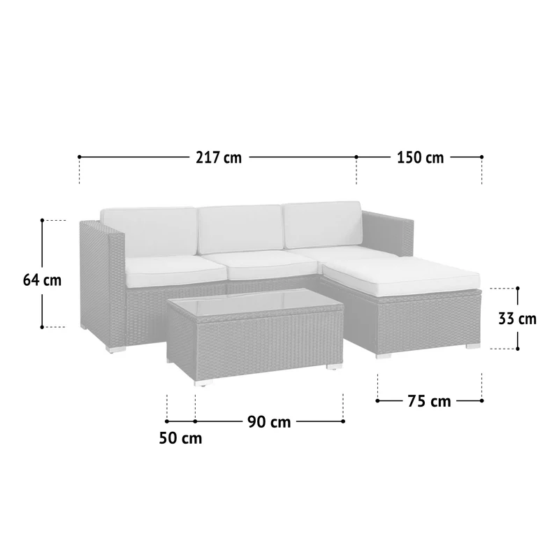 Set CALIFORNIA + Abdeckhaube Grau