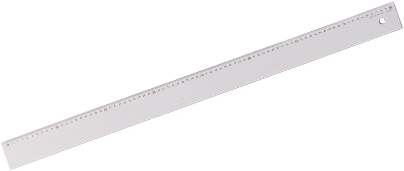 Aristo AR1438 Lineal (Plexiglas, 80cm) glasklar, 80cm