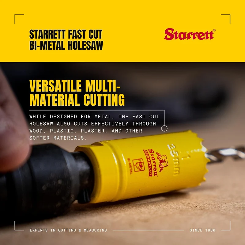Starrett HSS Bi-Metall-Lochsäge - FCH0512 schnell geschnittene extra Kobalt-Lochsäge - für rostfreie